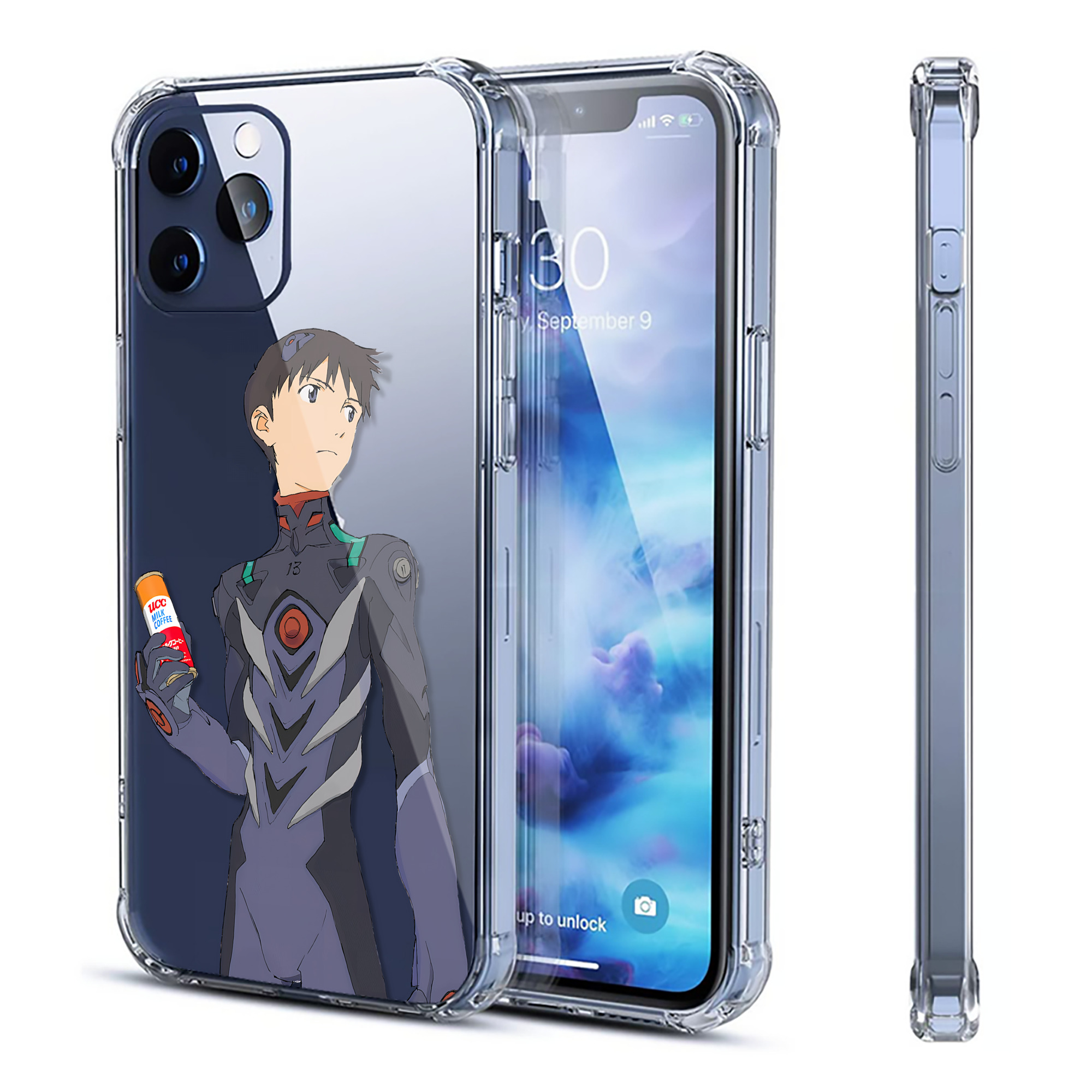 （画像用） EVA 新世紀エヴァンゲリオン 【iPhone 12シリーズ対応】透明スマホケース（クリアソフトケース）
